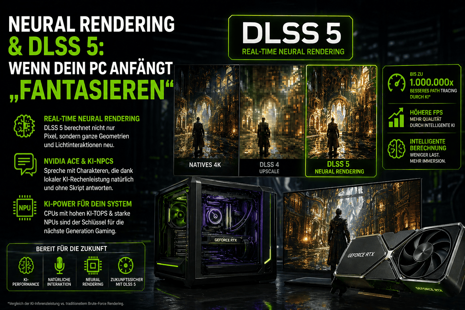 1.000.000x besseres Raytracing? Was hinter NVIDIAs KI-Revolution steckt